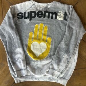 FREE CITY Freecity Supervintage Bleachout Supermat OpenHand Sweatshirt Unisex XS